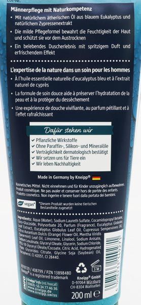 Kneipp Dusch-Tonic Men 200ml Männer 2in1