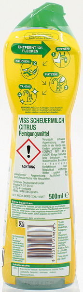 Viss Scheuermilch 500ml Citrus