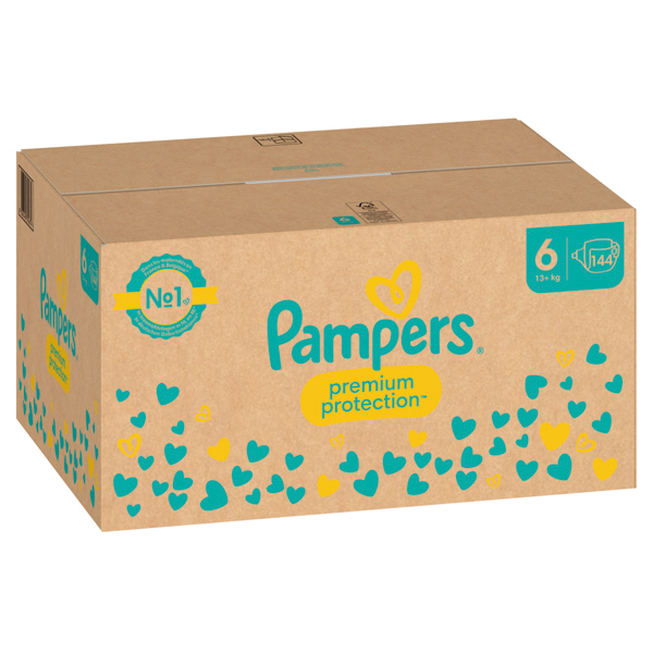 Pampers Premium Protect. Gr.6 13+kg XL 144 Stück