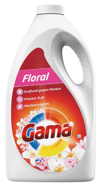 Gama Liquid detergent floral 100sc 5l