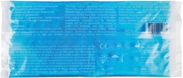 Compress gel pad cold/warm 29x12cm