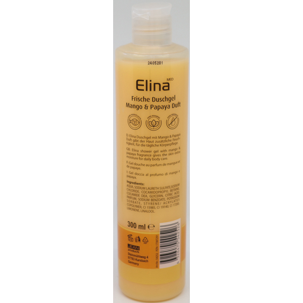 Shower Gel Elina 300ml mango & papaya