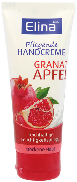 Elina Pomegranate Hand Cream 75ml in Tube