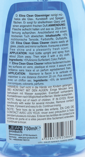 Nettoyant à vitres CLEAN 750ml en flacon pulvéris