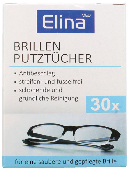 Elina 30 cleaning cloths for glasses in