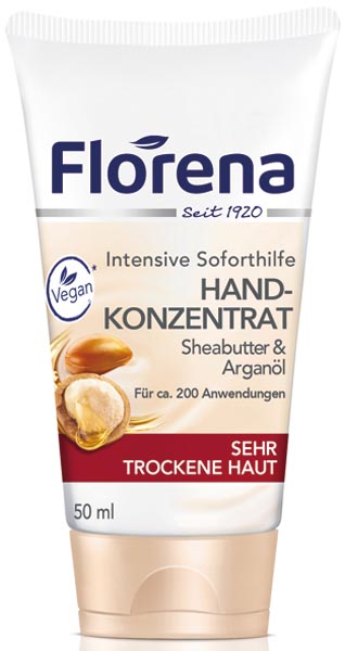 Florena crème mains 50ml Huile d'argan et beurre