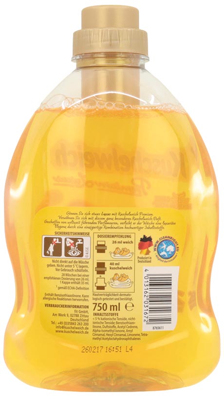 Kuschelweich 750ml Premium Luxus 28WL