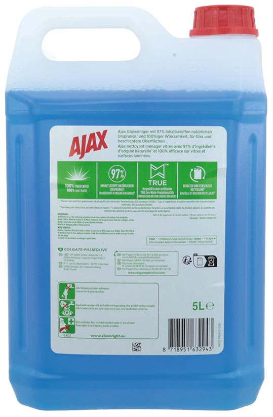 Ajax Glasreiniger 5 Liter Kanister 3-fach aktiv