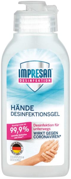 Hygiene Hand Desinfektionsgel Impresan 50ml
