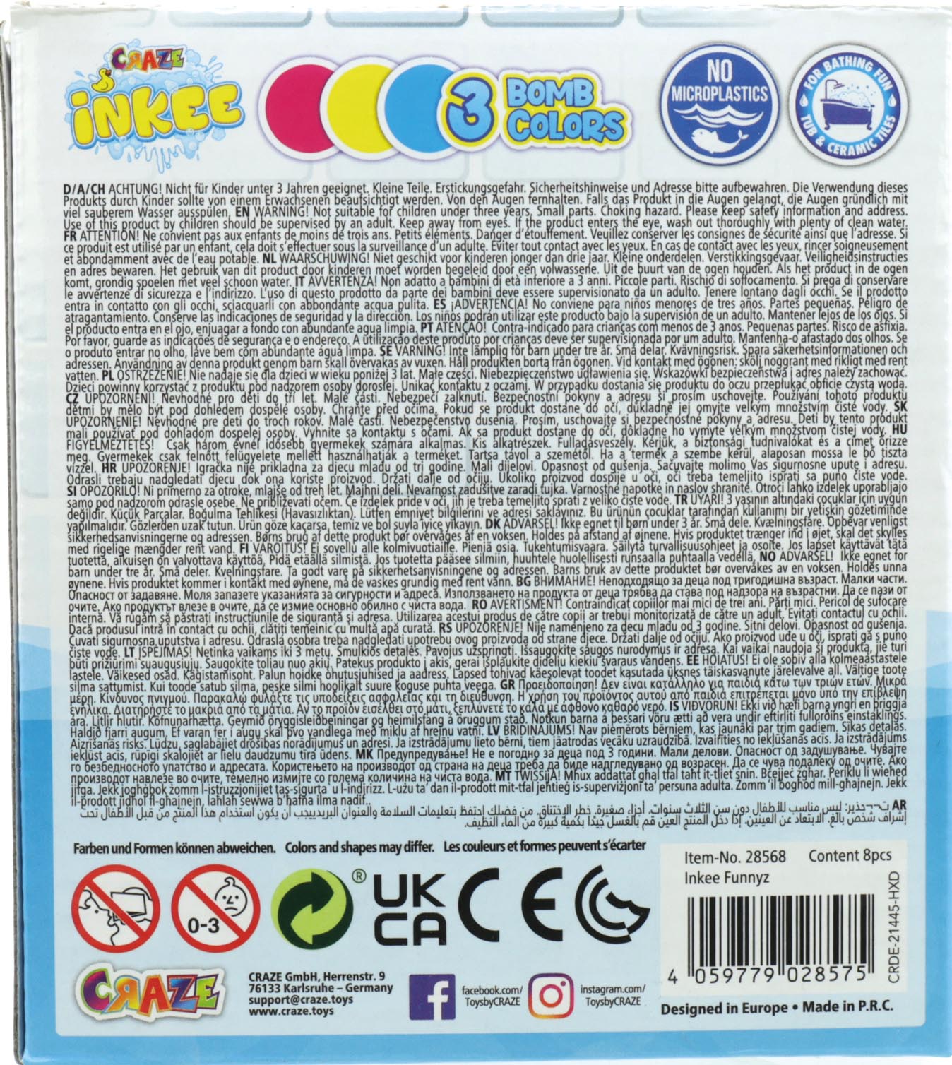 Bath bomb a. water toy 120g INKEE