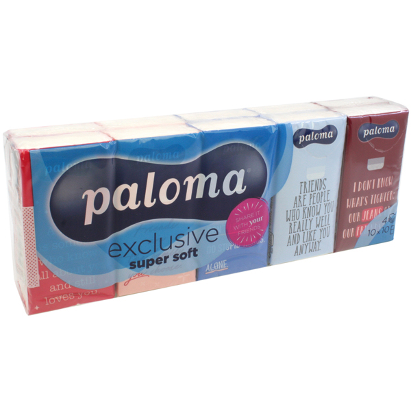 Tissues 10x10 Pack 4-layer Resealable