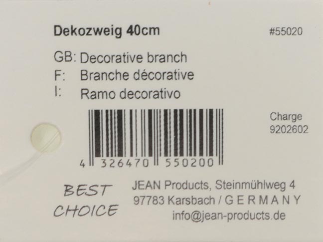 Schöner edler Dekozweig XL 40x15cm, mit Beeren, Tannenzapfen