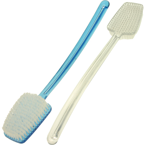 Bath Brush Massage Plastic 42cm Colours Asstd.