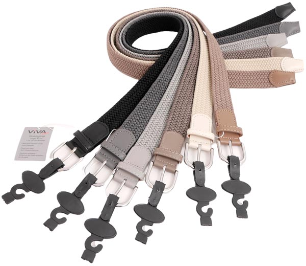 Gürtel Stretch Damen 10 Farbkombinationen