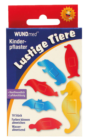 Wundverband Kinder 10er Lustige Tiere
