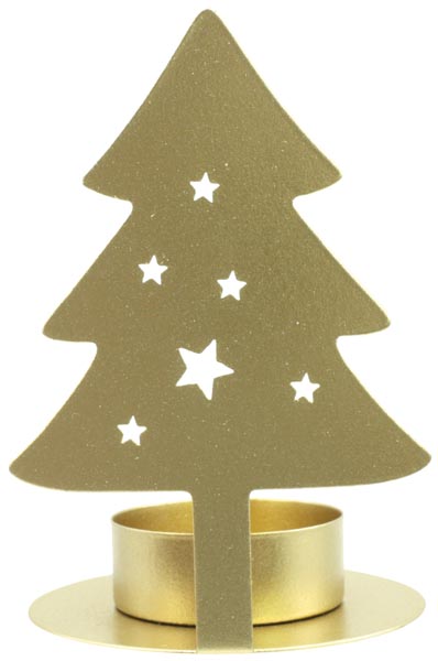 Edler Metallkerzenständer 11x7x7cm