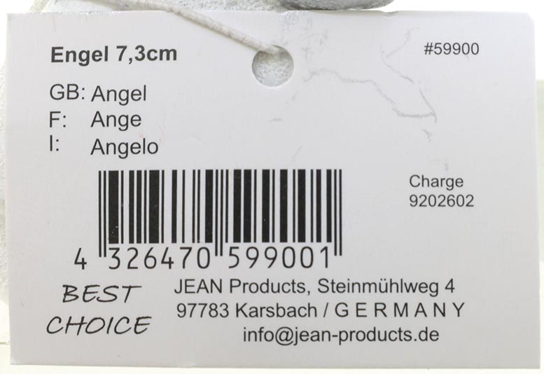 Süßer Engel 7,3x4,8cm, aus feinstem Kunstharz mit