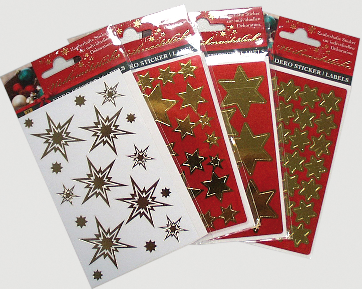 Star stickers sheet of 2, large/small stars