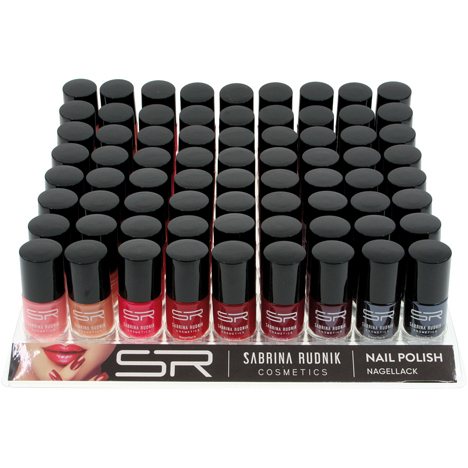 Nail Polish Sabrina red 72ocs in Tray, 12ml