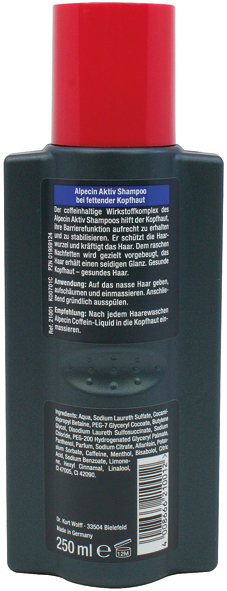 Alpecin active shampoo 250ml greasy hair