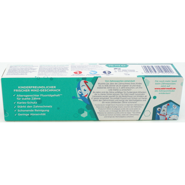 Odol Med3 Toothpaste 75ml Junior tooth 6-13 years