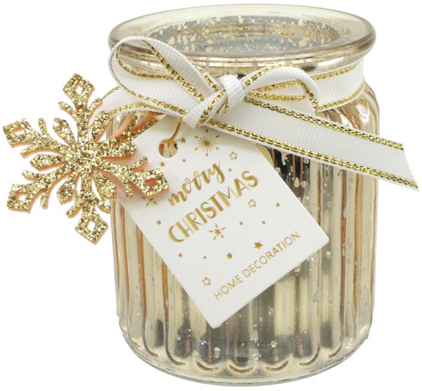 Edles XL Kerzenglas 7,5x9cm