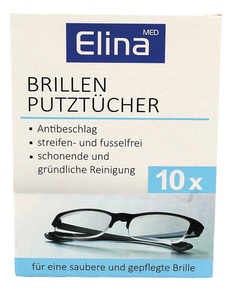 Elina cleaning cloths for glasses, 10 in