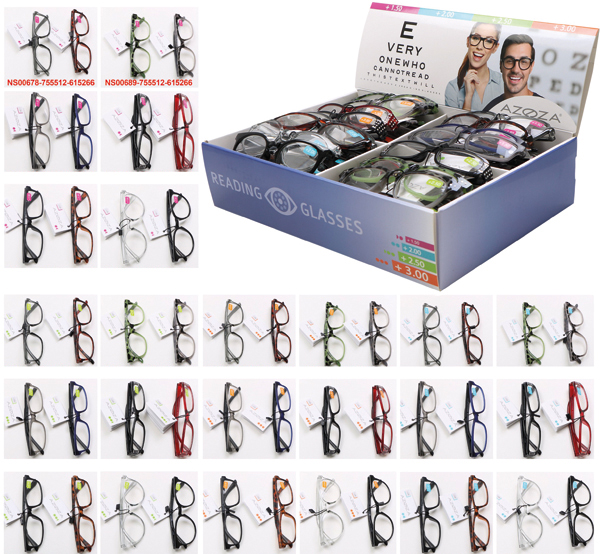 Reading Glasses Trend assortment 48pcs in display