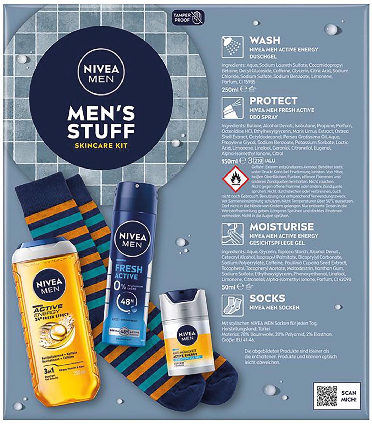 Nivea GP 'Men´s Stuff' Dusch 250ml+ Deo 150ml+