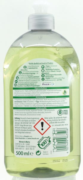 Frosch Spül-Gel 500ml Zitronenminze