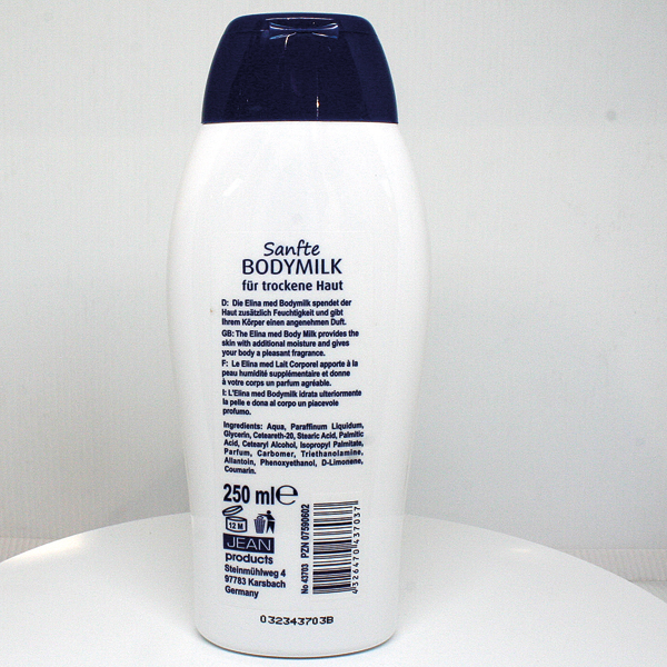 Body Milk Elina 250ml Intensive Care