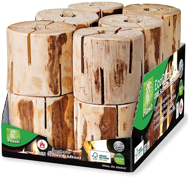 Schwedenfeuer Ø 8-11 cm, FLASH Ecoflame 9cm hoch
