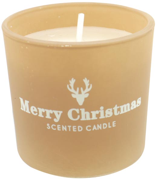 Edles Kerzenglas mit weissem Wachs 5,5x5cm