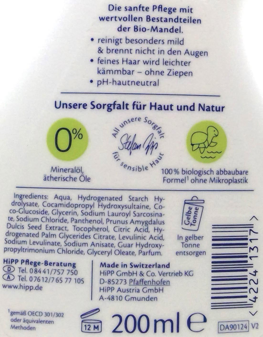 Hipp Babysanft Shampoo&Dusche Sensitiv 200ml