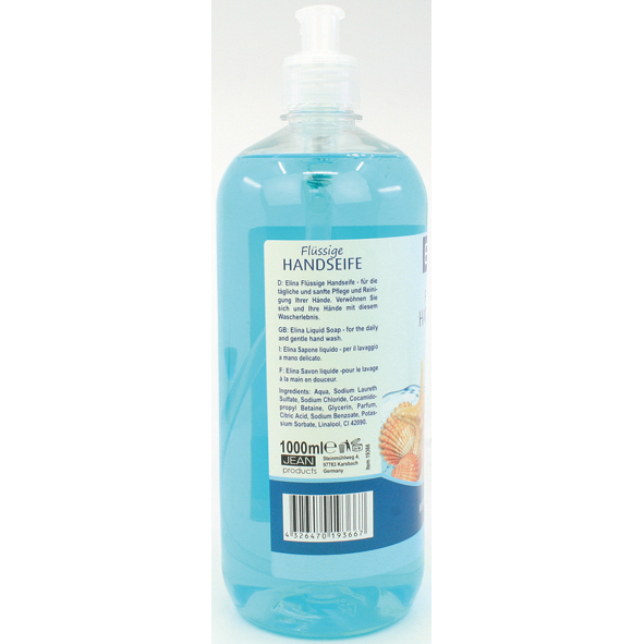 Savon liquide Elina 1000ml Ocean Fresh