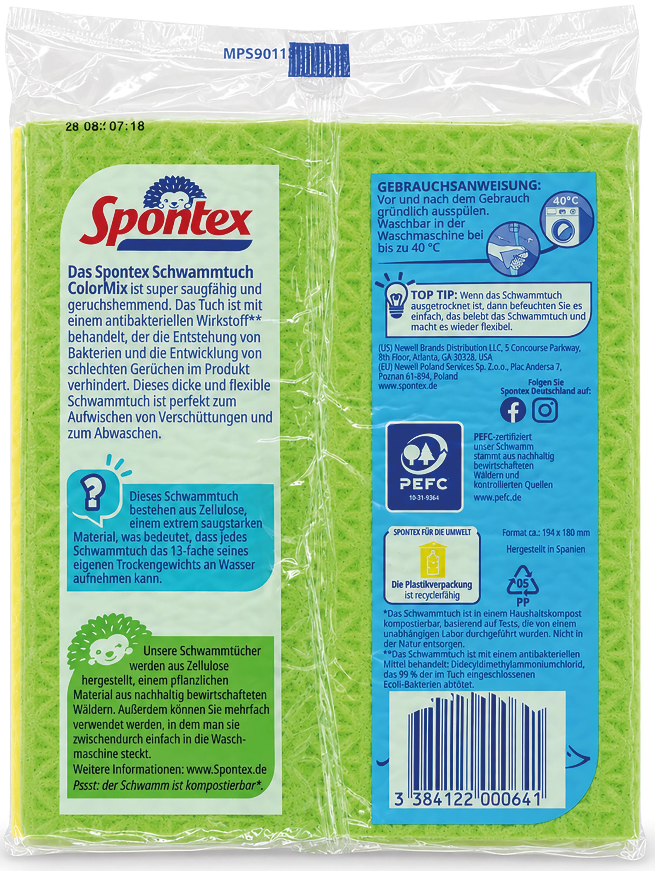 Spontex Schwammtuch ColorMix 5er