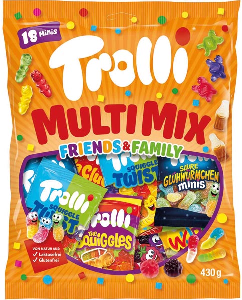 Food Trolli Multi Mix Family&friends 430g