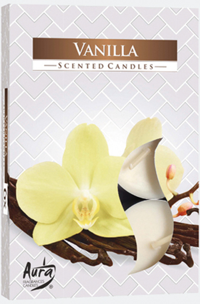 Tealights Scent 6s vanilla in folded box