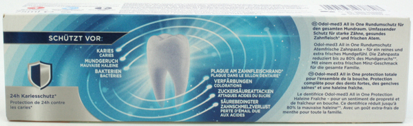 Odol Med3 Dentifrice 75ml TOUT-EN-UN Original