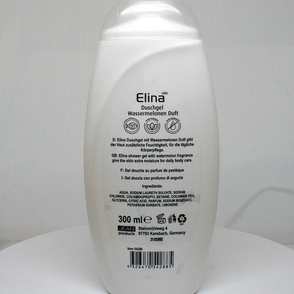 Gel douche Elina 300ml Soins des fruits Pastèque