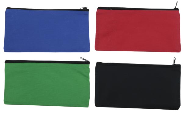 Tasche/Mäppchen mit Reißverschluss 22x12cm 4Fb.