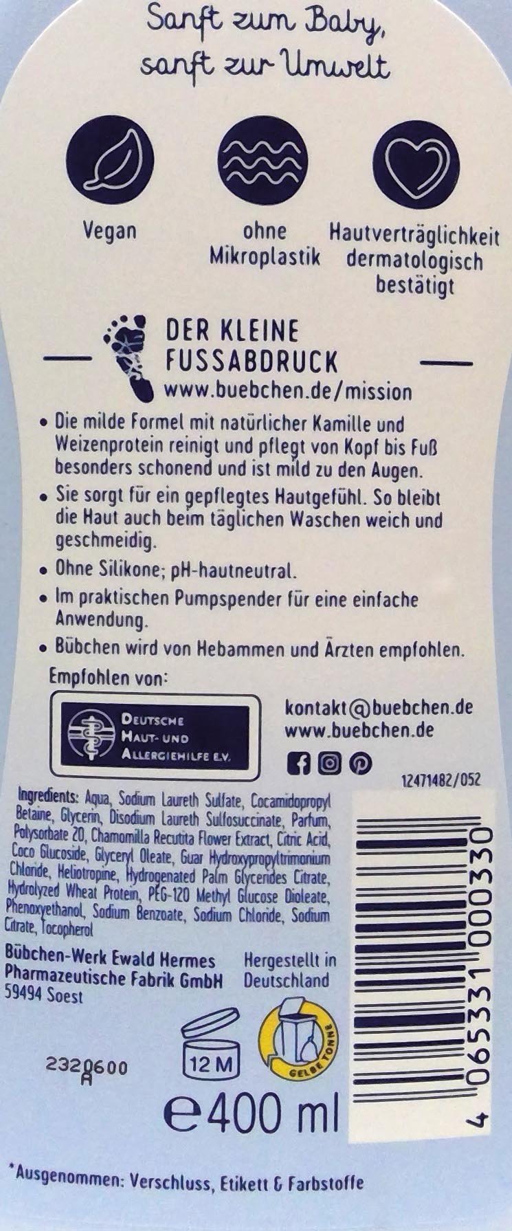 Bübchen wash gel 400ml