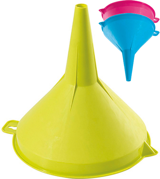 Funnel XL 14cm, 3 colors assorted, 14x5.5cm