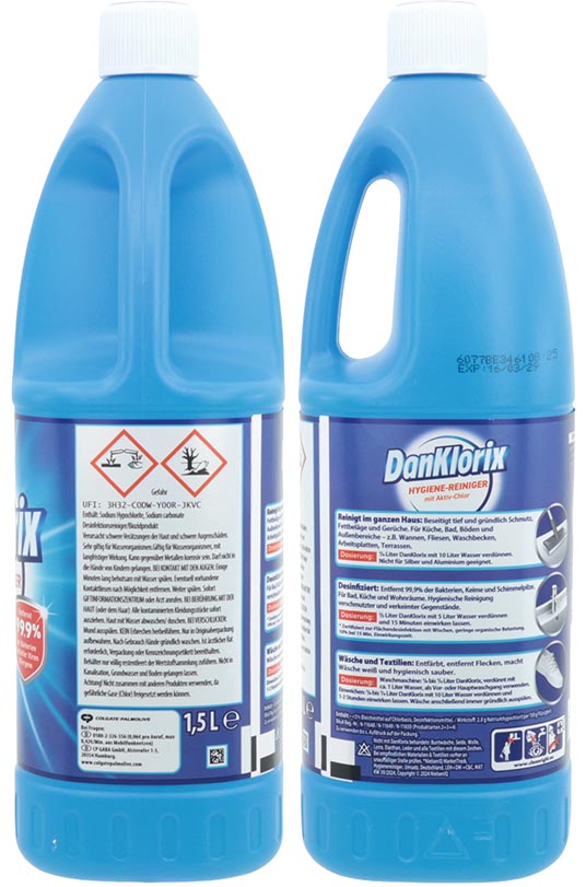 Dan Klorix Hygienereiniger 1,5 Liter Original
