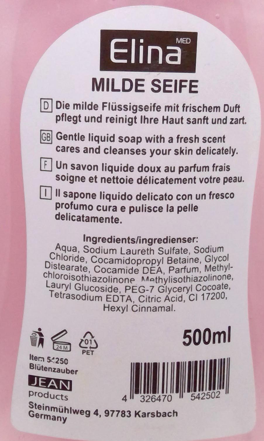 Seife flüssig Elina 500ml Blütenzauber Wildrose