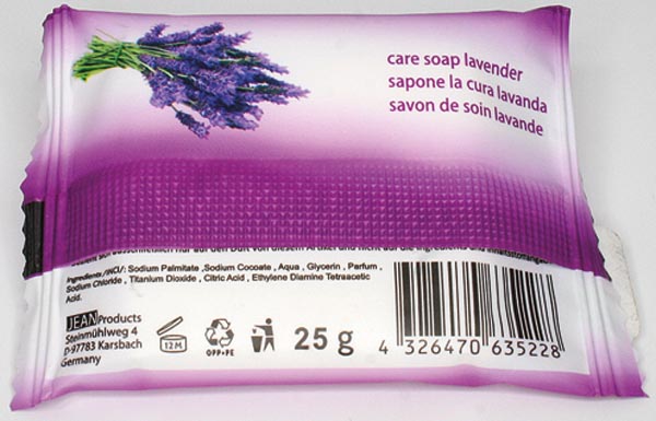 Soap Elina Lavender 25g Bar in Foil