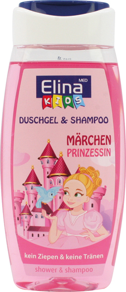 Shower Gel Elina Kids 250ml 2in1 Princess