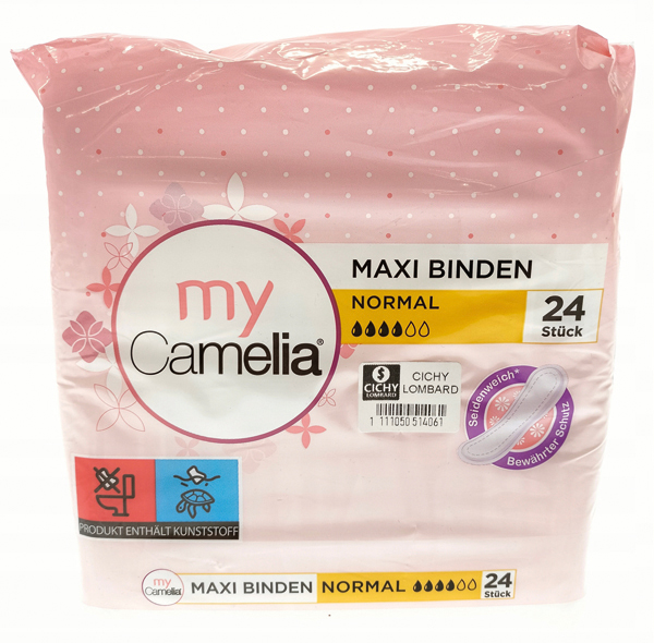 Camelia Sanitary Napkin Normal 24's