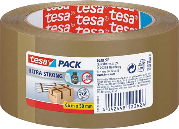 Klebefilm Packband TESA ultra st. 66x38mm Braun