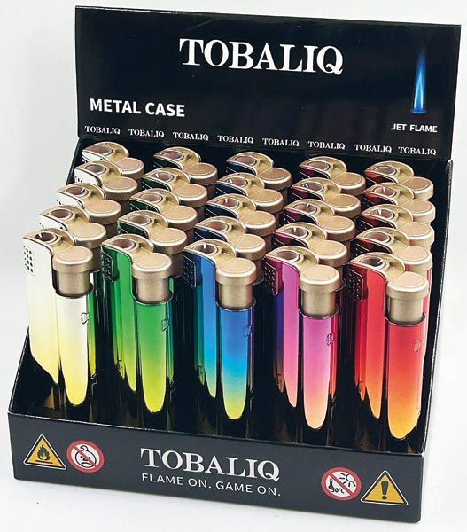 Briquet électrique. Flamme jet. Distributeur